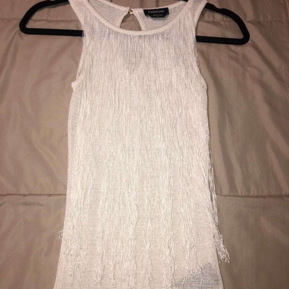 BEBE Fringe Tank. NWT